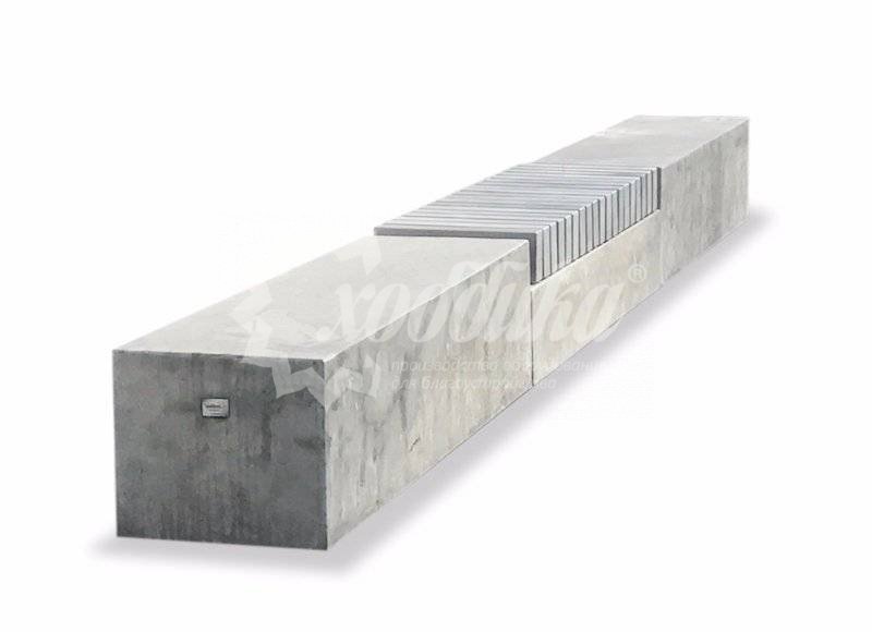Скамейка бетонная «Сколково» без спинки - 10