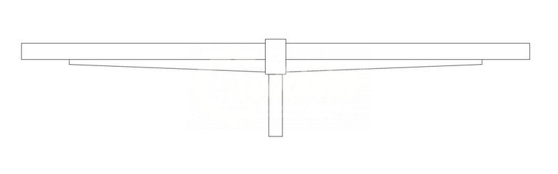 Двухрожковый кронштейн Брекет- 2-900