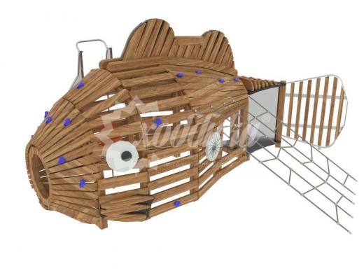 Оригинальные детские игровые комплексы в форме рыб уже на сайте