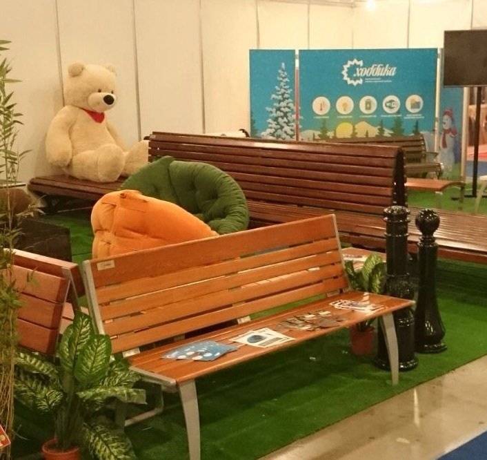 Мангальная зона и новая серия скамеек на международной выставке “Импортозамещение” в “Крокус Экспо”.