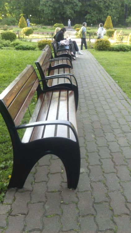 Благоустройство по-крупному: скамейки «Волна» и урны «Бульвар» в парке «Сокольники» - завершение проекта - 1
