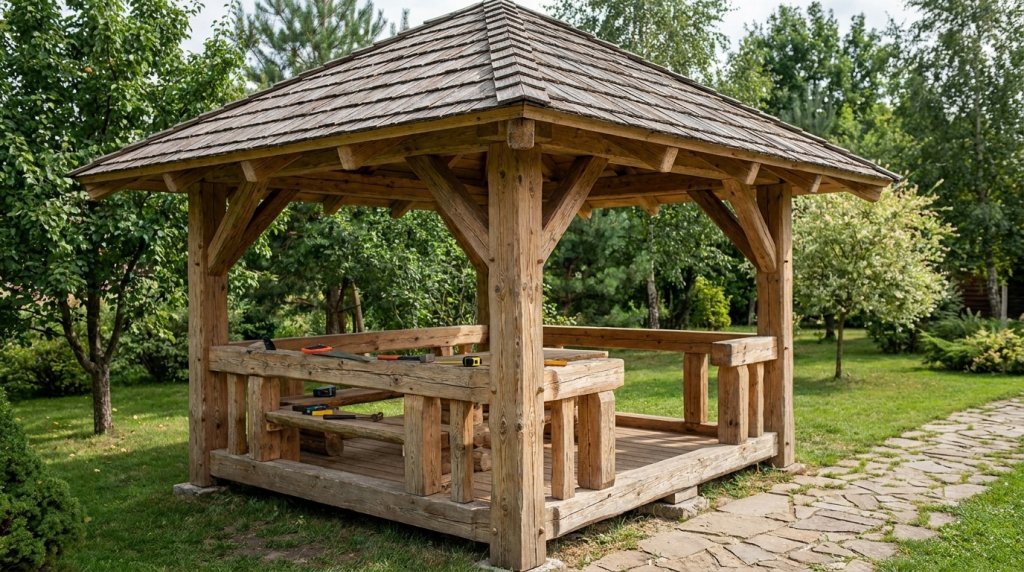 Беседка своими руками: создание идеального уголка на частной территории - 8