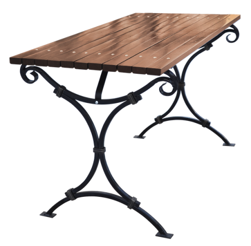 Новинка: Дачный стол &quot;Авен&quot; - кованый стол в стиле популярной скамейки - 1
