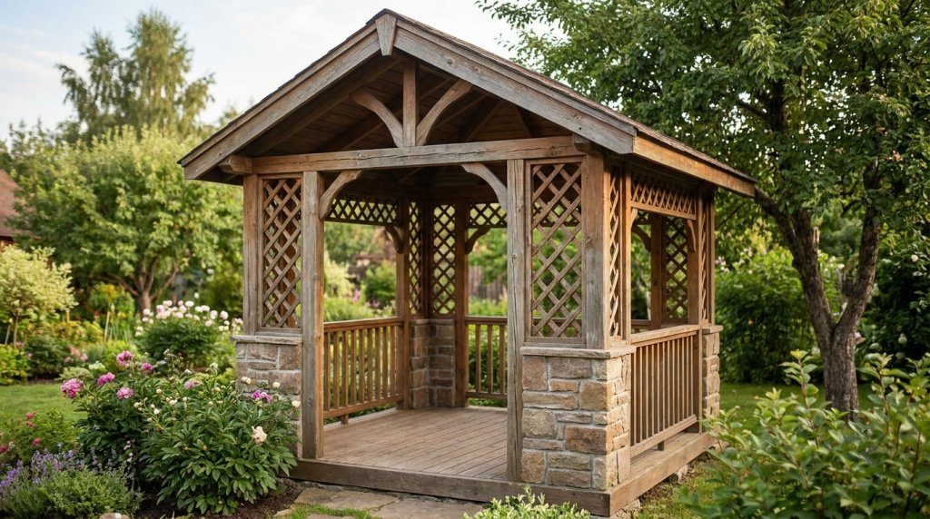 Беседка своими руками: создание идеального уголка на частной территории - 9