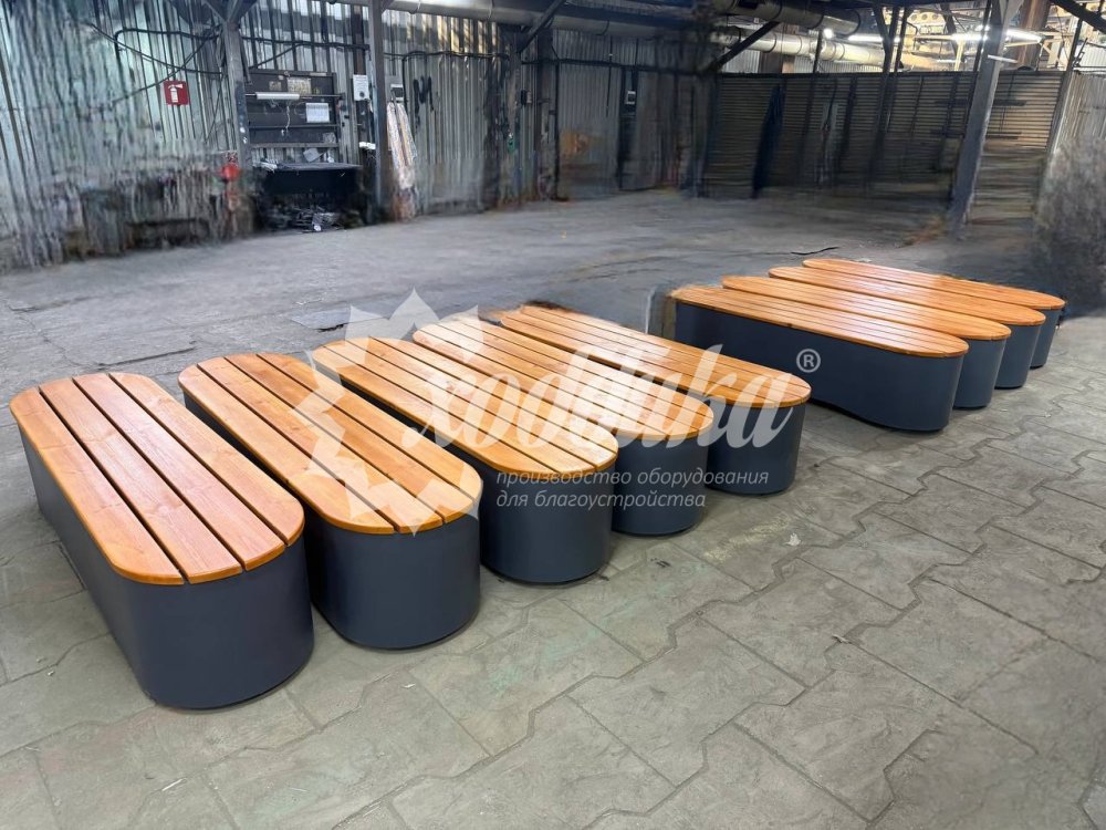 Скамейка «Селена Вуд» овальная - 3