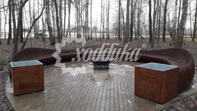 Параметрическая скамейка «Long bench» в Смоленской области