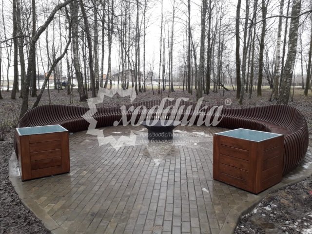 Параметрическая скамейка «Long bench» в Смоленской области