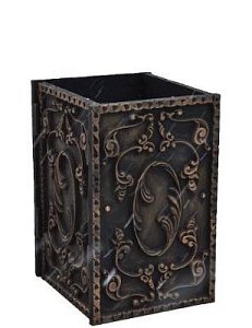 Урна чугунная квадратная «Ампир» распродажа