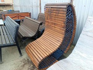 Кресло стальное «Филигран Уно» орех распродажа