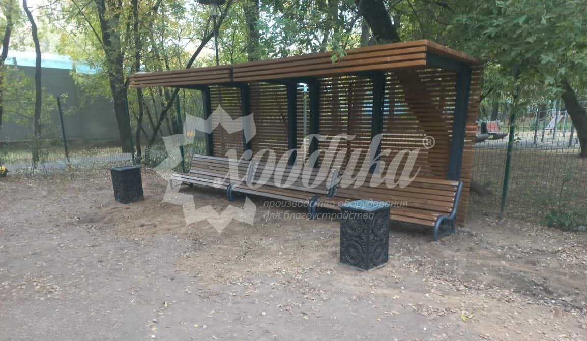 «Хоббика» держит темп: перголы, парковки, скамейки, урны - 10