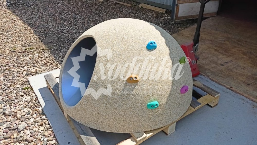 Полусфера из EPDM крошки «Баббл Кэйв» с тоннелем - 1