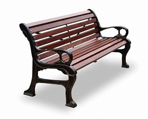 Скамейка чугунная «Наутилус» 1,8 м палисандр распродажа