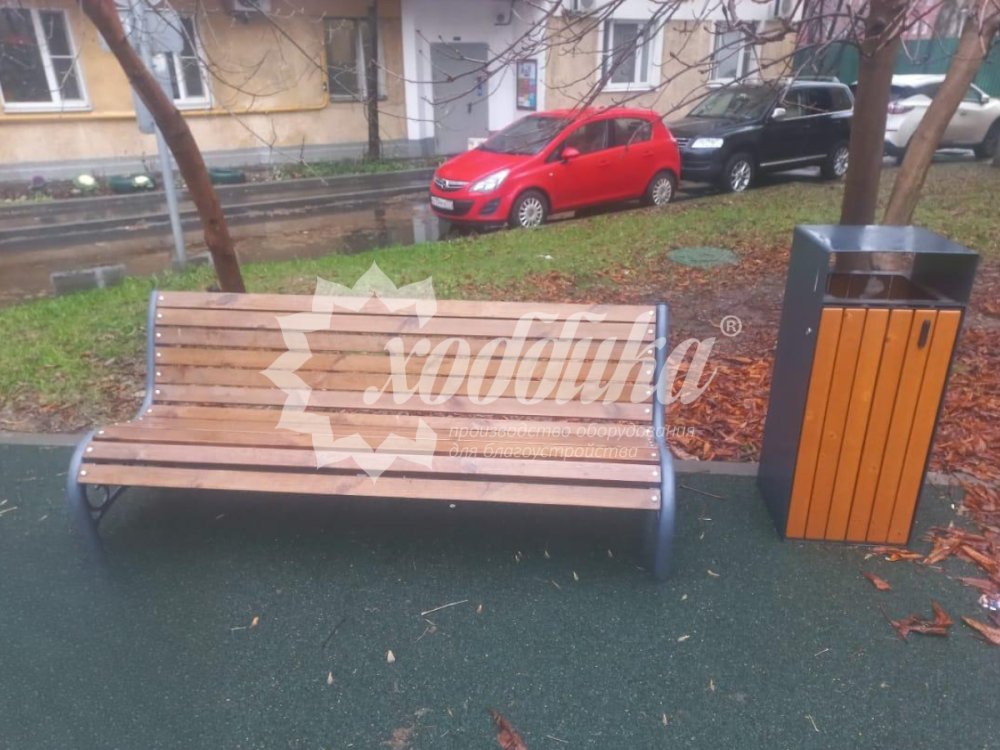 Скамейка стальная «Афина УНИ» - 12