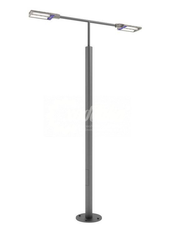 Стальной фонарный столб «Поло2-С» со светильником