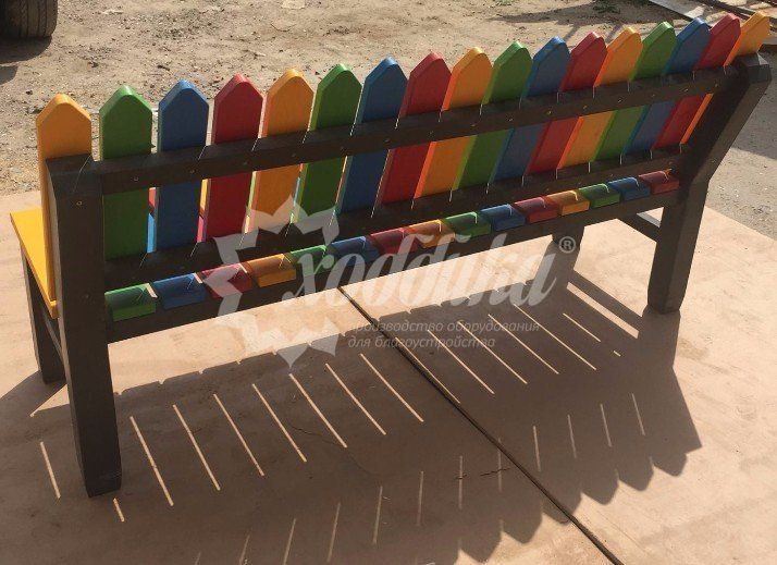 Скамейка для детских площадок «Палитра» - 8