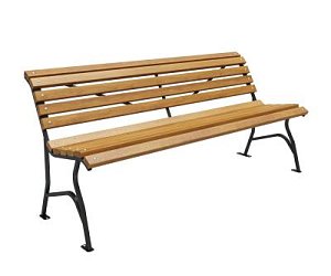 Скамейка стальная «Элегант» без подлокотников