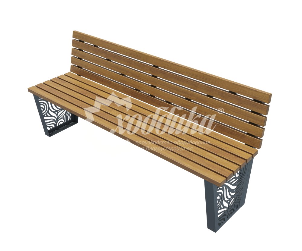 Скамейка стальная «Глобус» - 5