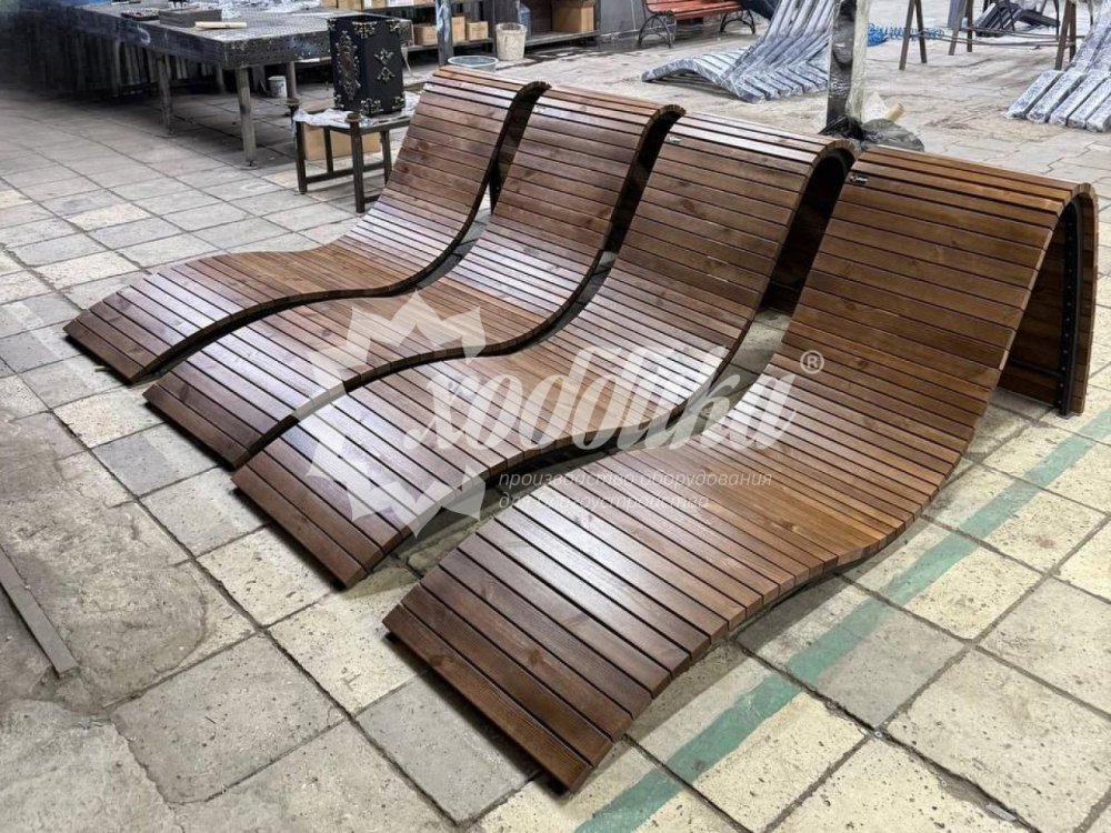 Парковый лежак «Волна» - 3