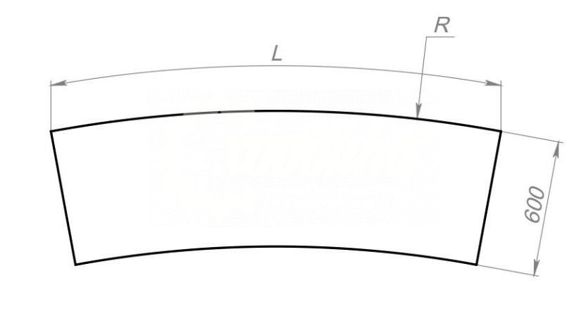 Скамейка стальная круглая «Радиус Раунд» без спинки - 2