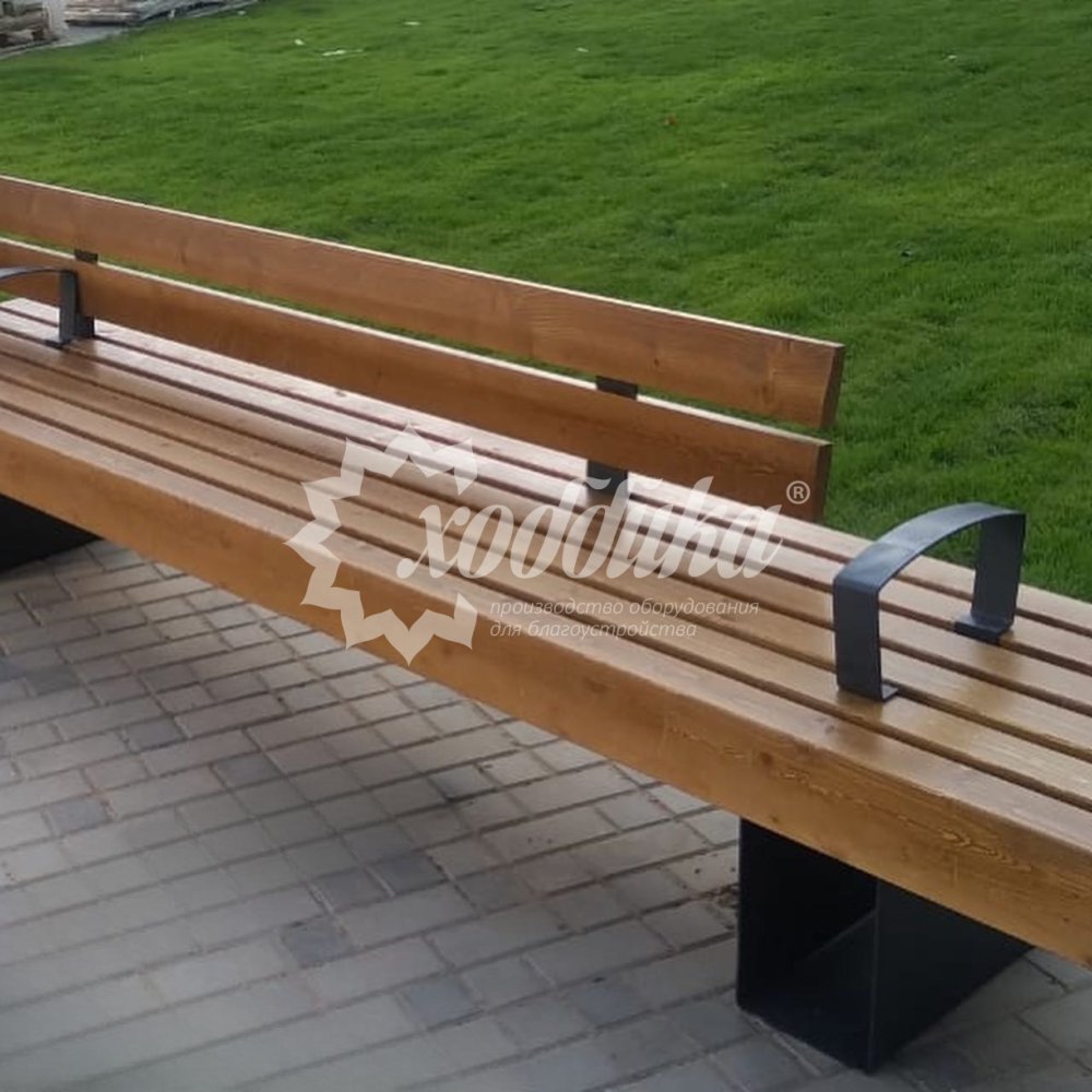 Скамейка стальная «Лондон» - 12