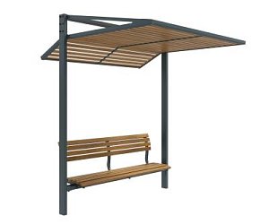 Навес со скамейкой «Модерн УНИ»