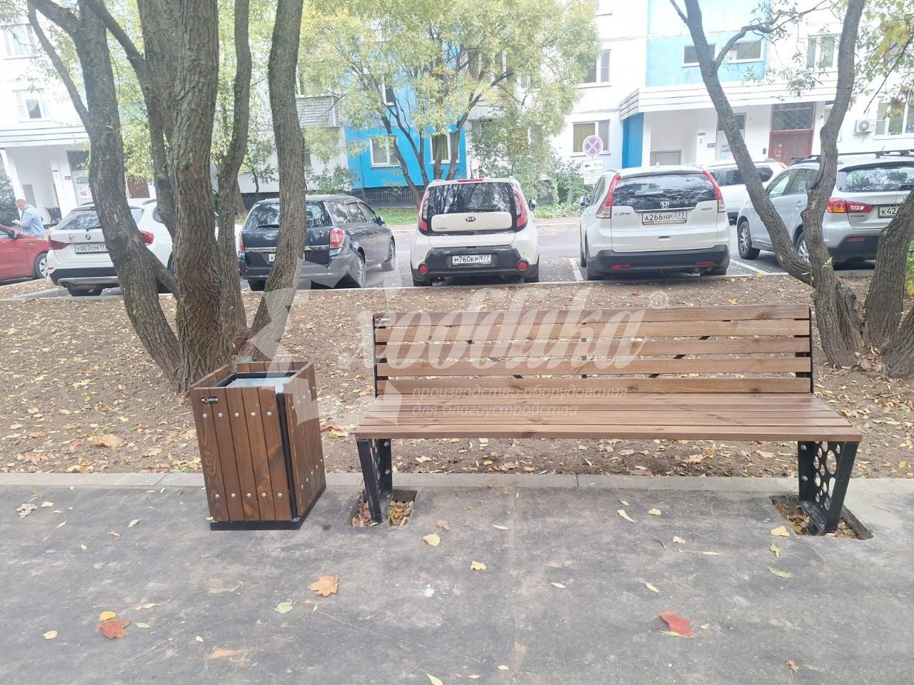 «Хоббика» держит темп: перголы, парковки, скамейки, урны - 8