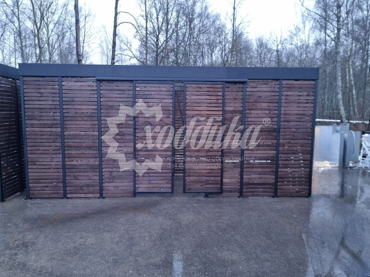 Яркий след ноября: радиусные скамейки, урны, контейнерные площадки для ТБО - 21