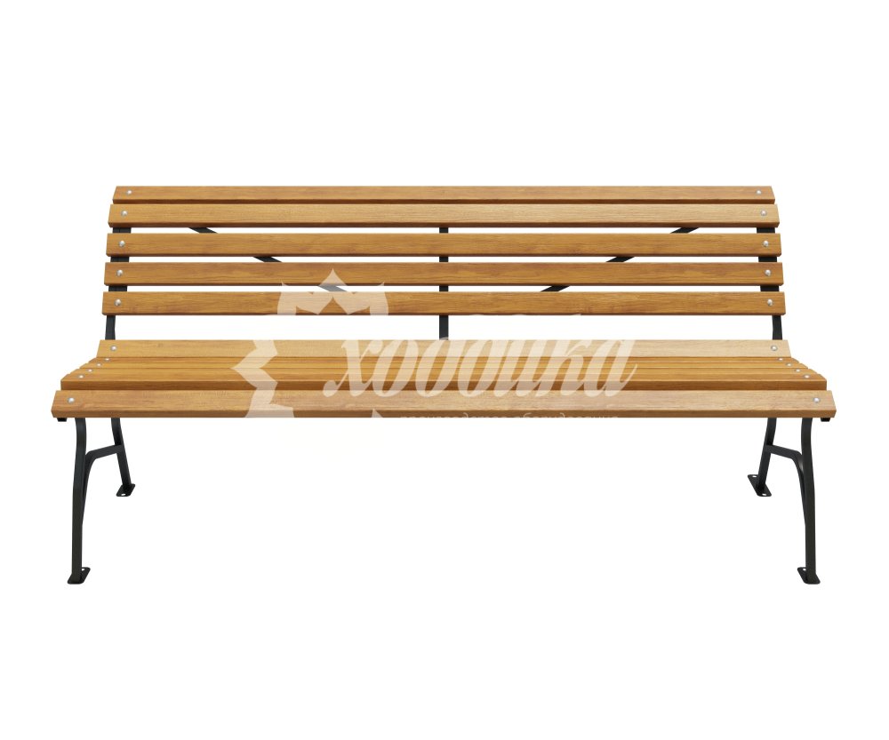 Скамейка стальная «Элегант» без подлокотников - 1