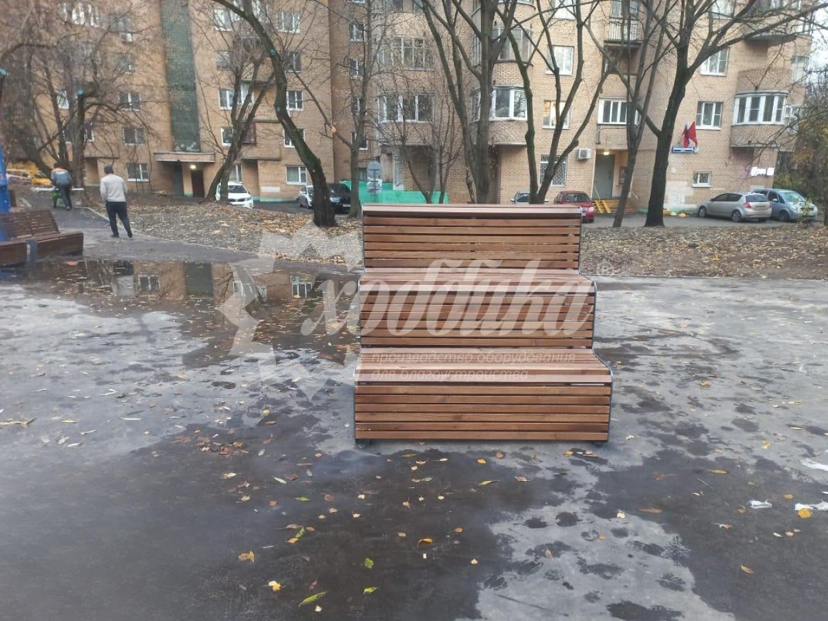 Яркий след ноября: радиусные скамейки, урны, контейнерные площадки для ТБО - 10