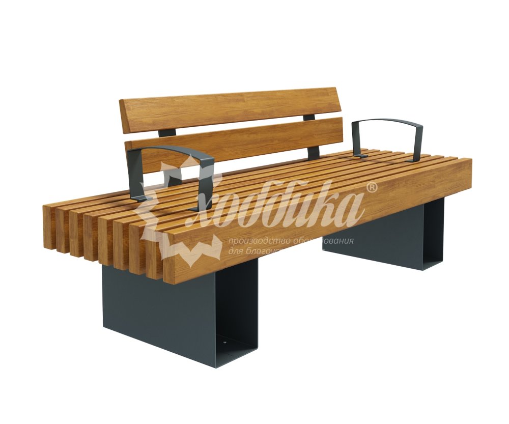 Скамейка стальная «Лондон» - 1