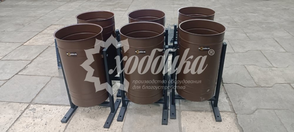 Урна стальная «Альфа» круглая - 4