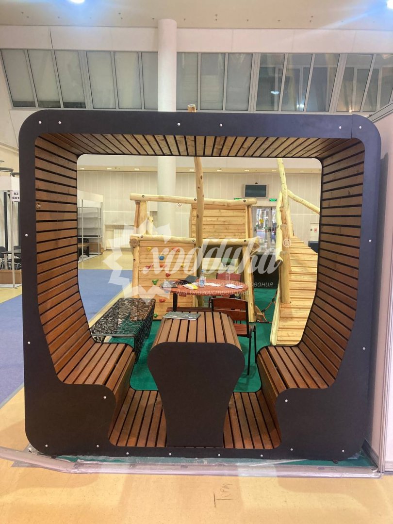 Умная городская мебель и детское игровое оборудование от Хоббики на выставке «RosBuild-2023» - 23