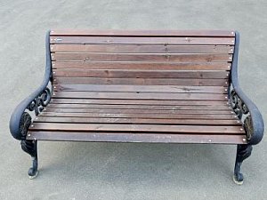 Скамейка чугунная «Парк Чаир» 1,5 м палисандр распродажа