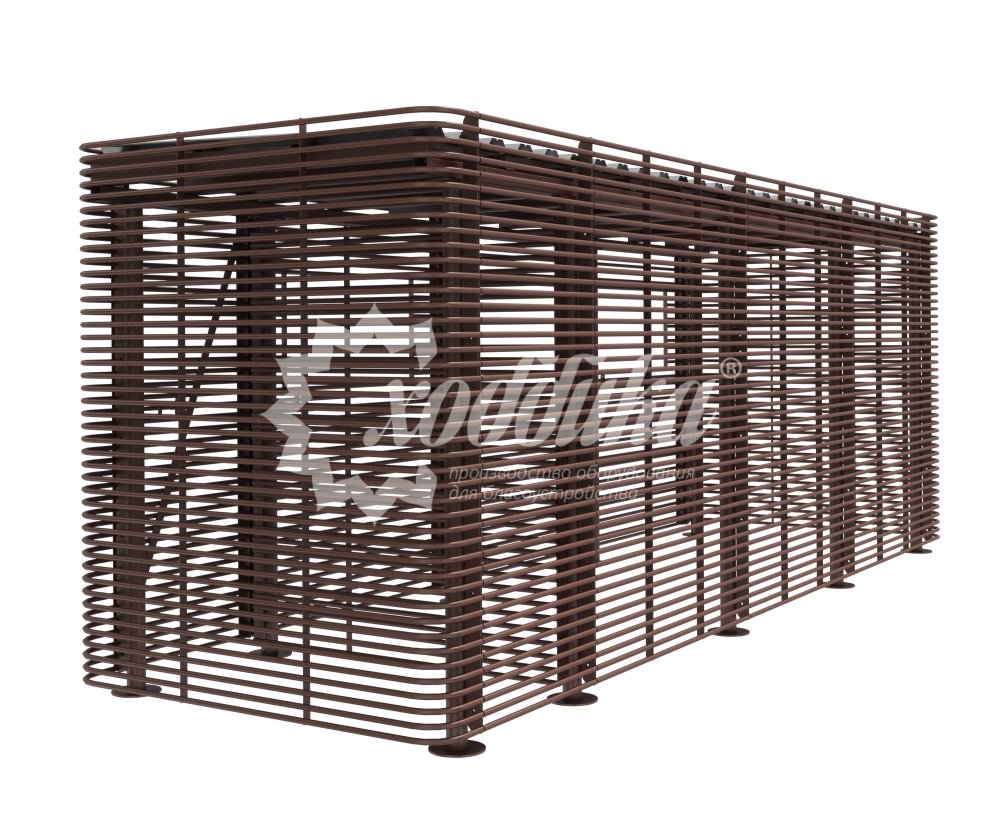 Контейнерная площадка для ТБО «МАФ - 6 PRO MAX» с хозблоком - 1