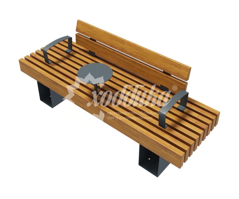 Скамейка стальная «Лондон» - 9