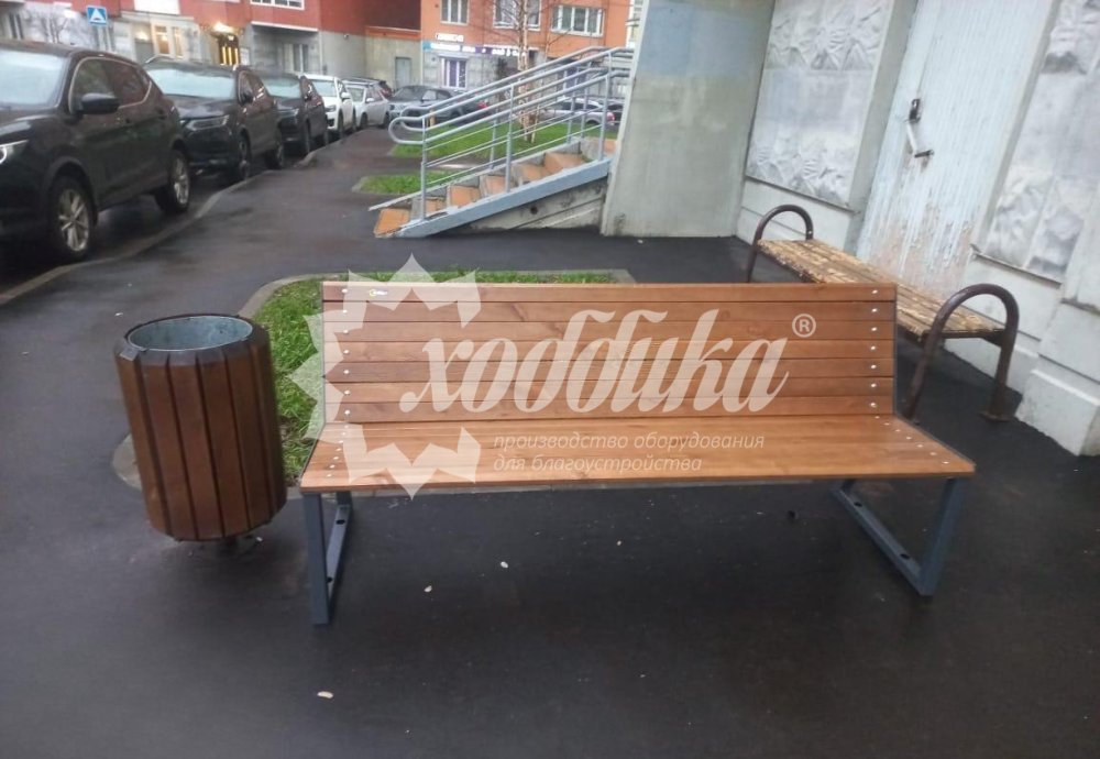 Скамейка стальная «Леман» - 12