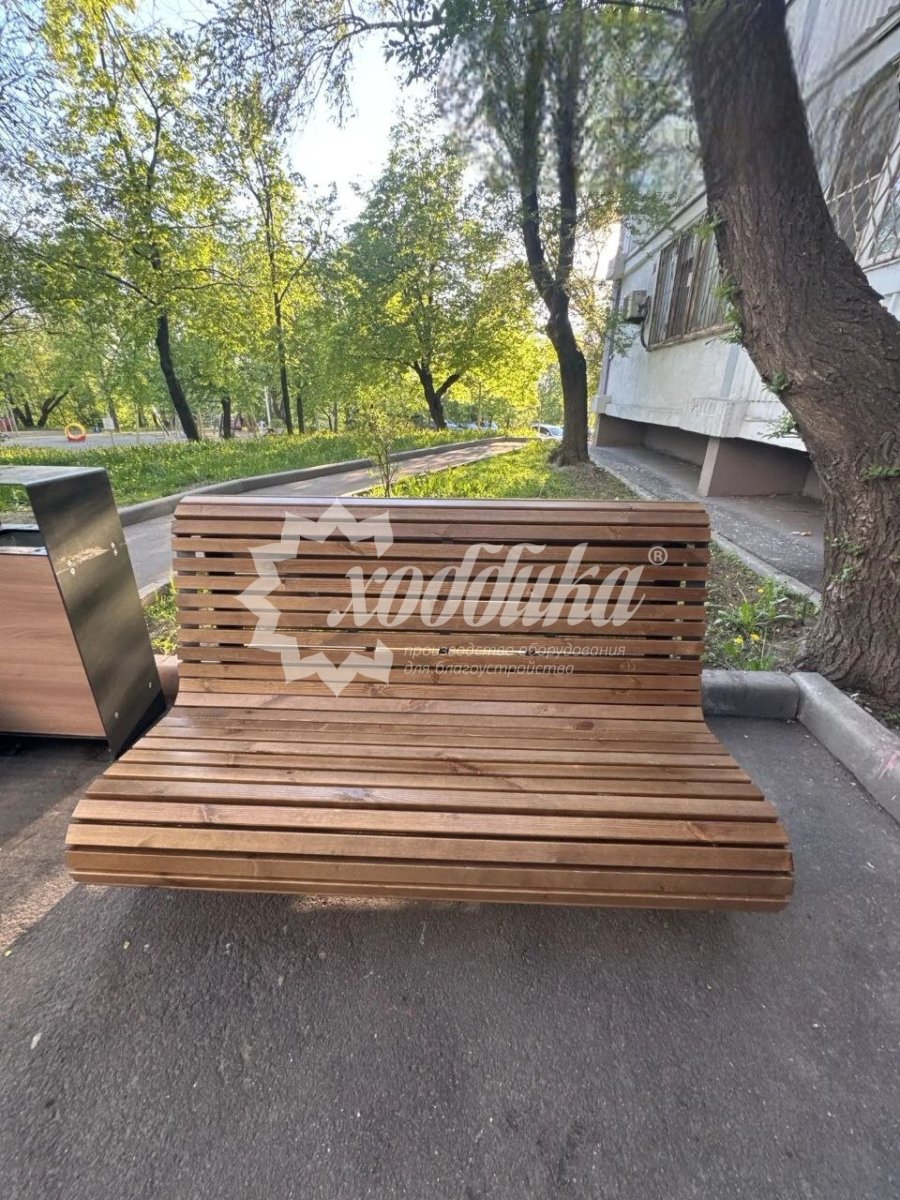 Скамейка стальная «Парабола» - 31