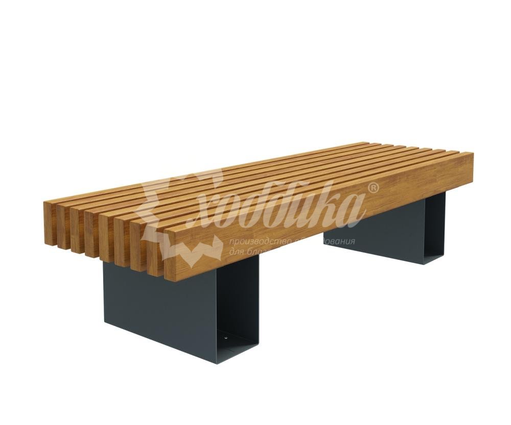 Скамейка стальная «Лондон» без спинки