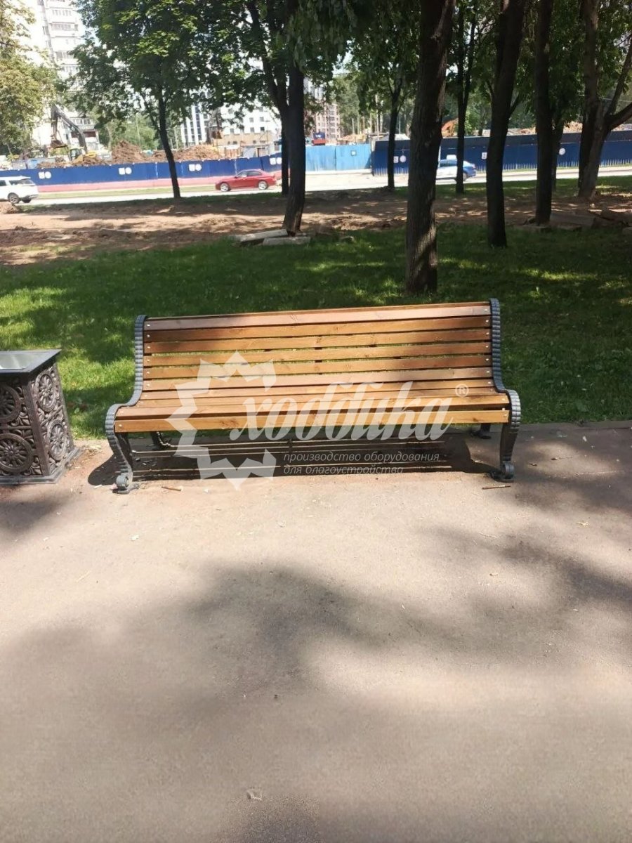 Скамейка чугунная «Городская роща» - 25