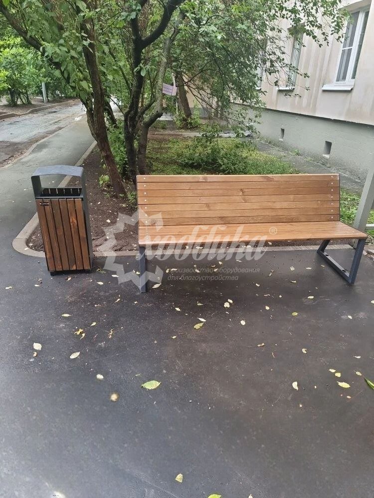 Скамейка стальная «Леман» - 15