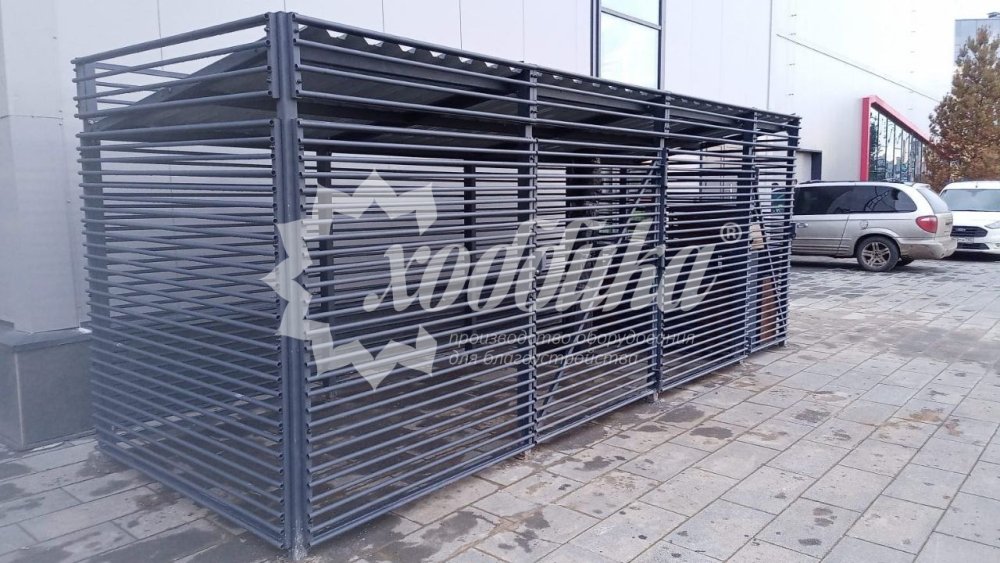 Контейнерная площадка для ТБО «Сплит Х» с хозблоком - 5