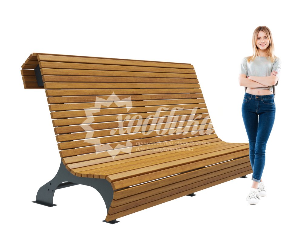 Скамейка стальная «Сафари» - 7