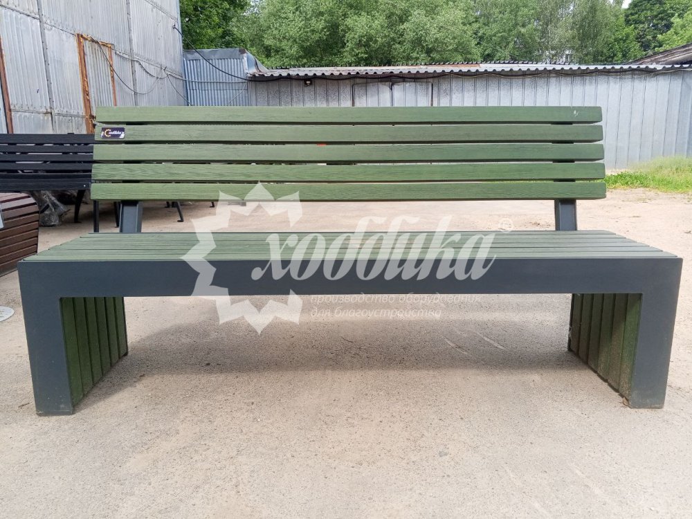 Скамейка стальная «Фергана» без подлокотников 1,8 м распродажа - 4