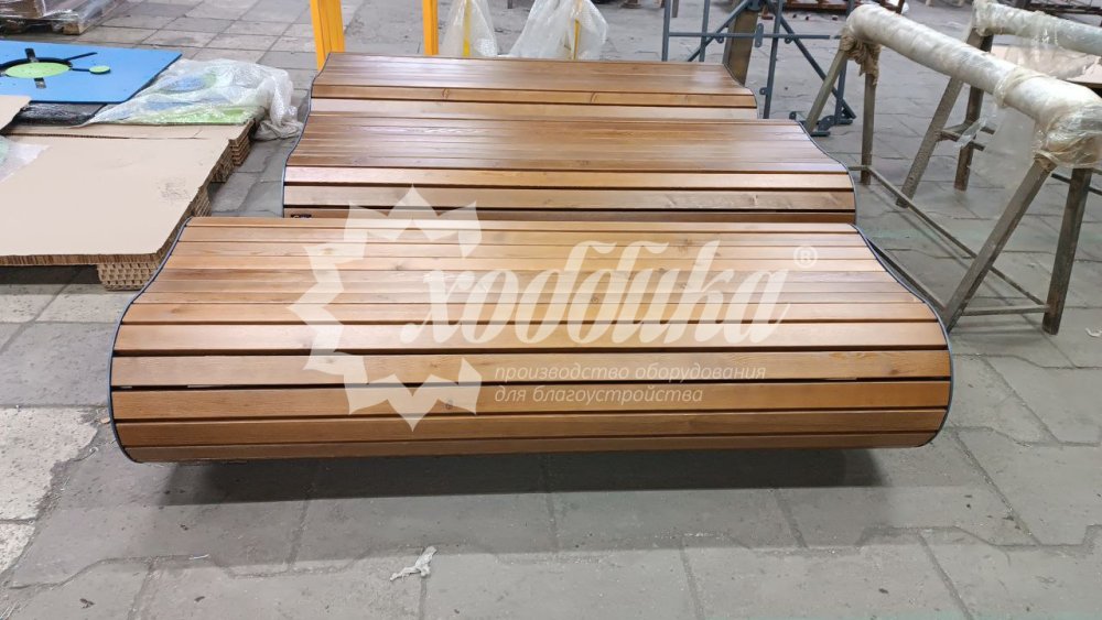 Скамейка стальная «Калипсо» без спинки - 13