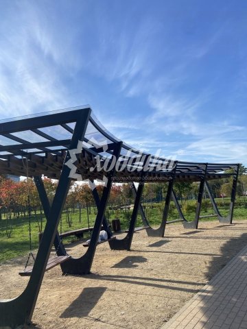 «Хоббика» держит темп: перголы, парковки, скамейки, урны - 1