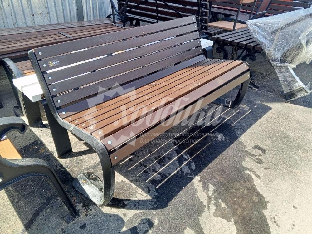 Скамейка чугунная «Голиаф» 1,5 м палисандр распродажа