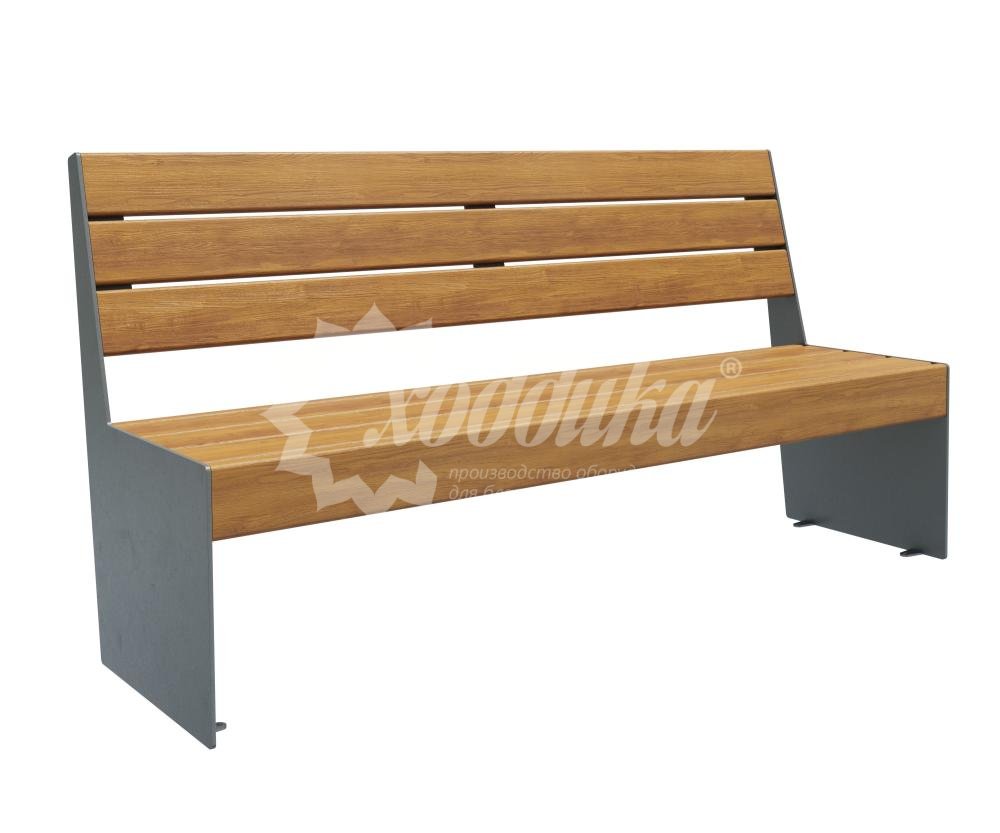 Скамейка стальная «Ташкент» 1,5 м орех распродажа