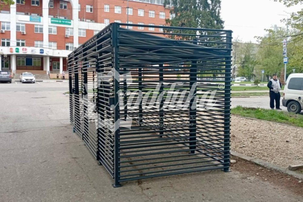 Контейнерная площадка для ТБО «Сплит Х» с хозблоком - 4
