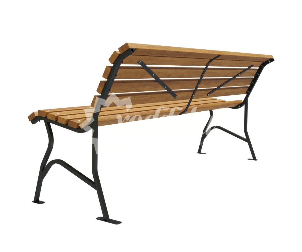 Скамейка стальная «Элегант» без подлокотников - 3