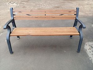 Скамейка чугунная «Тип-5» 1,5 м орех распродажа